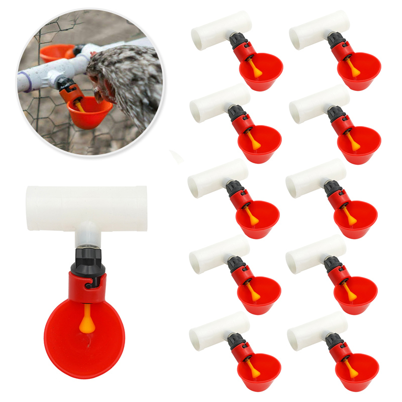 Chicken Nipple Drinker - 10 adet otomatik tavuk bıldırcın tiryakisi