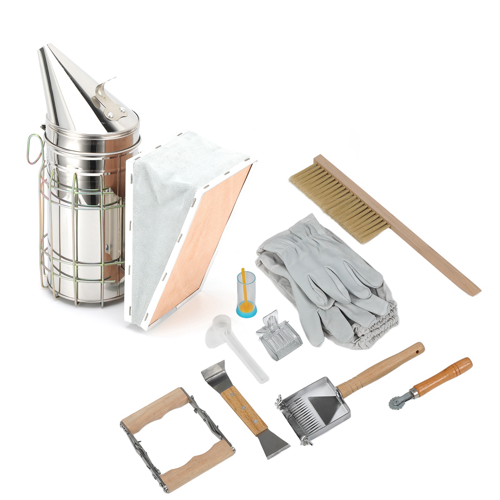 Bee Smoker Tool - Arıcılık Seti Çerçeve Tutucu Arı Fırçası