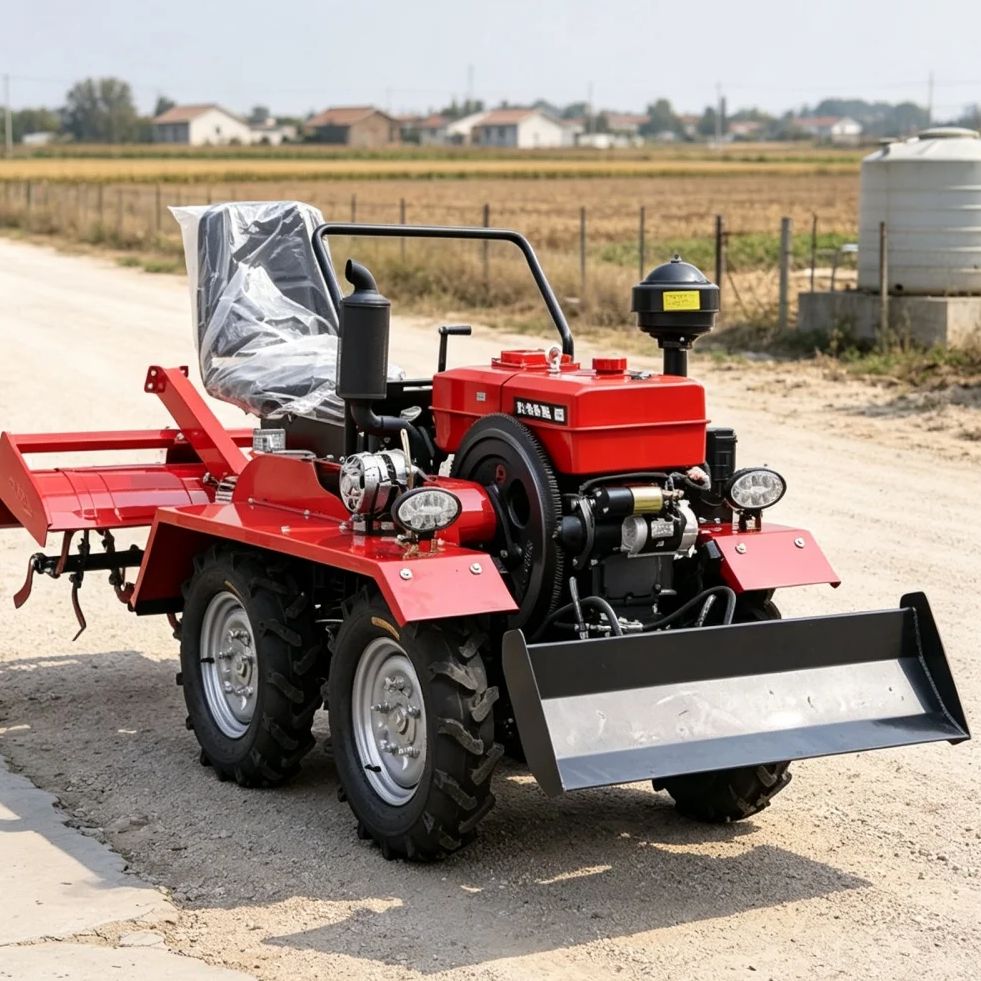 Farming Agriculture Machine - Özelleştirilmiş 4 Tekerlekli 4WD Döner Çapalama