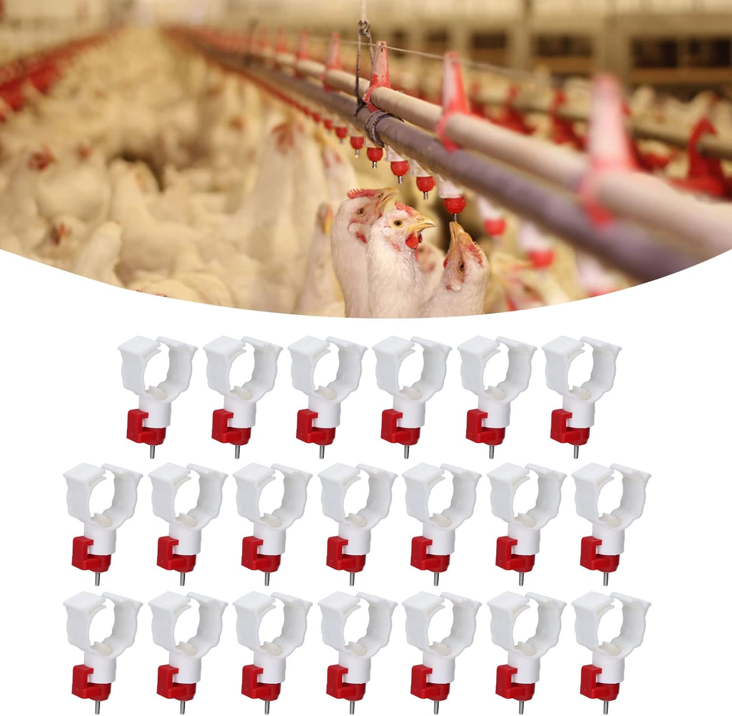 Chicken Nipple Drinker - Yüksek kalite 20 adet tavuk meme